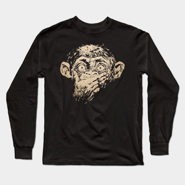 Speak No Evil Long Sleeve T-Shirt by Moutchy